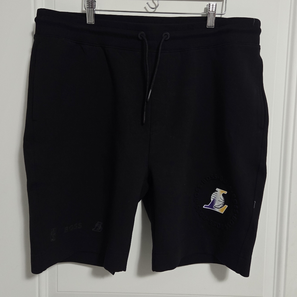 NWT - Hugo Boss x NBA Men's Los Angeles Lakers Slam Dunk Shorts - Size XXL